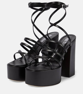 Paris Texas Evita embellished leather sandals