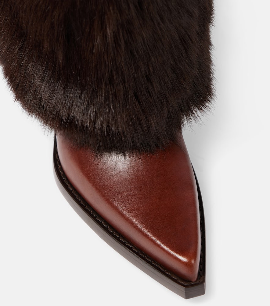 Paris Texas Leather knee-high boots
