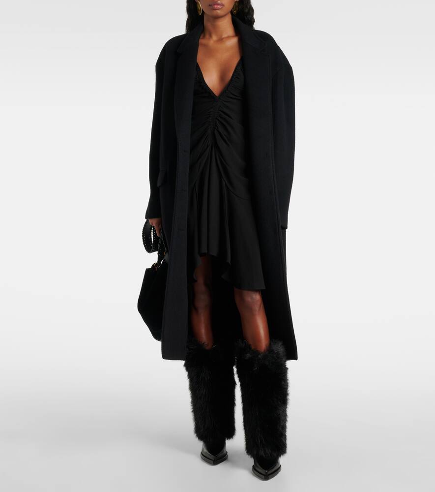 Paris Texas Faux fur knee-high boots