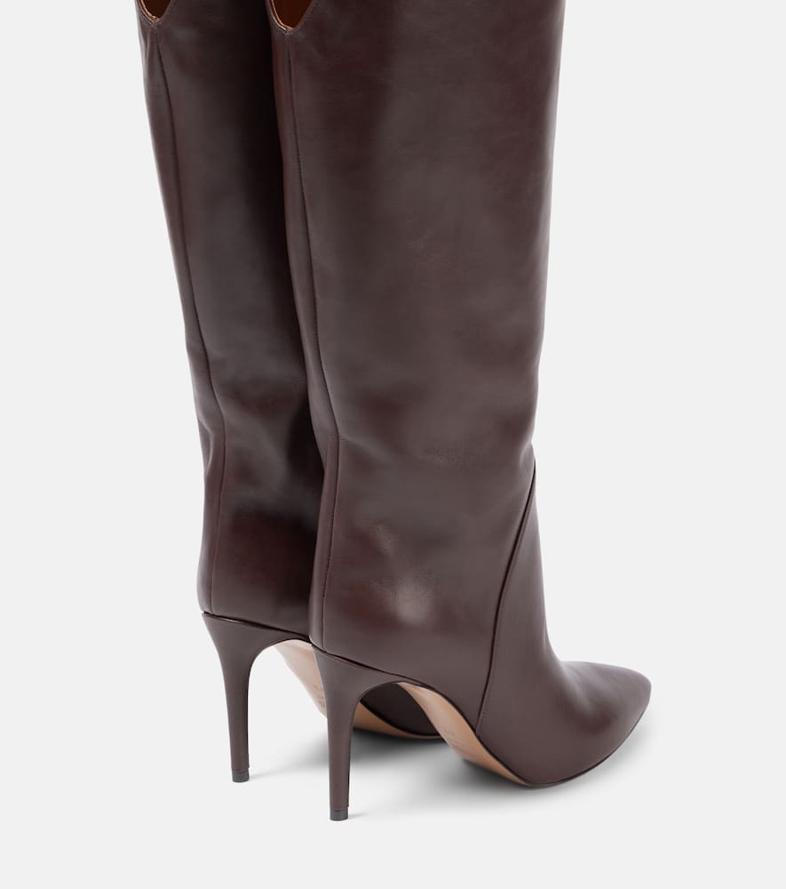 Paris Texas Gaia 85 leather knee-high boots