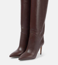 Paris Texas Gaia 85 leather knee-high boots