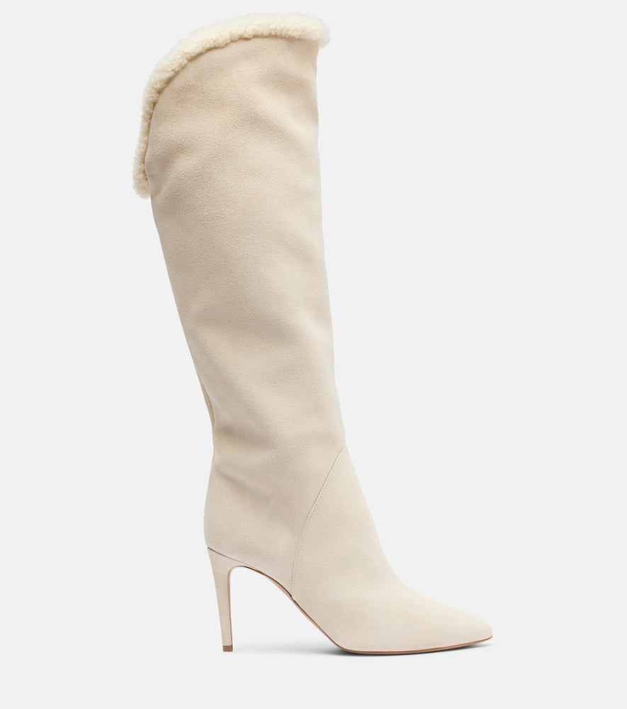 Paris Texas Gaia 85 suede knee-high boots