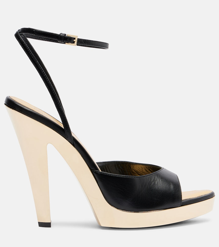 Paris Texas Gala leather platform sandals