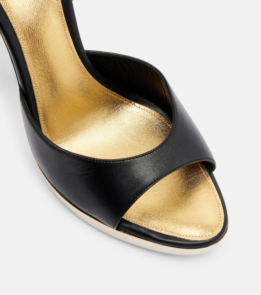 Paris Texas Gala leather platform sandals