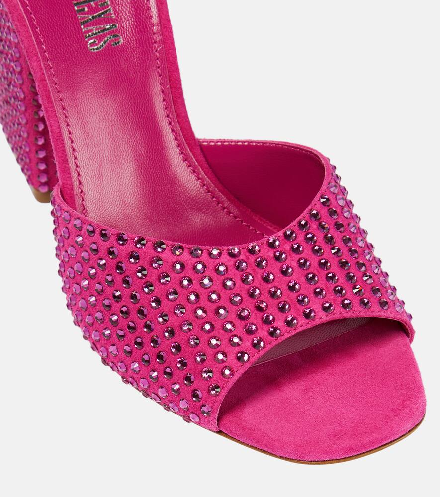 Paris Texas Holly Anja embellished suede mules