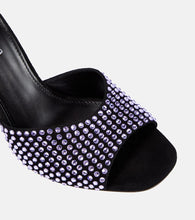 Paris Texas Holly Anja embellished suede mules