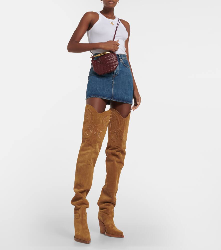 Paris Texas Holly Dakota suede over-the-knee boots