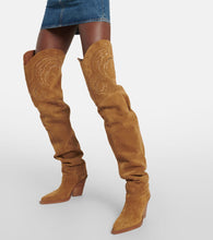 Paris Texas Holly Dakota suede over-the-knee boots