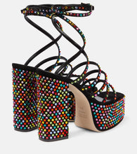 Paris Texas Holly Evita embellished leather sandals
