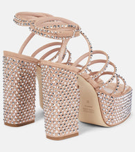 Paris Texas Holly Evita suede platform sandals