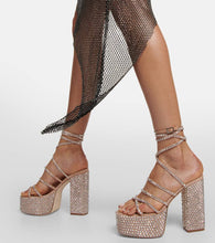Paris Texas Holly Evita suede platform sandals