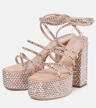Paris Texas Holly Evita suede platform sandals