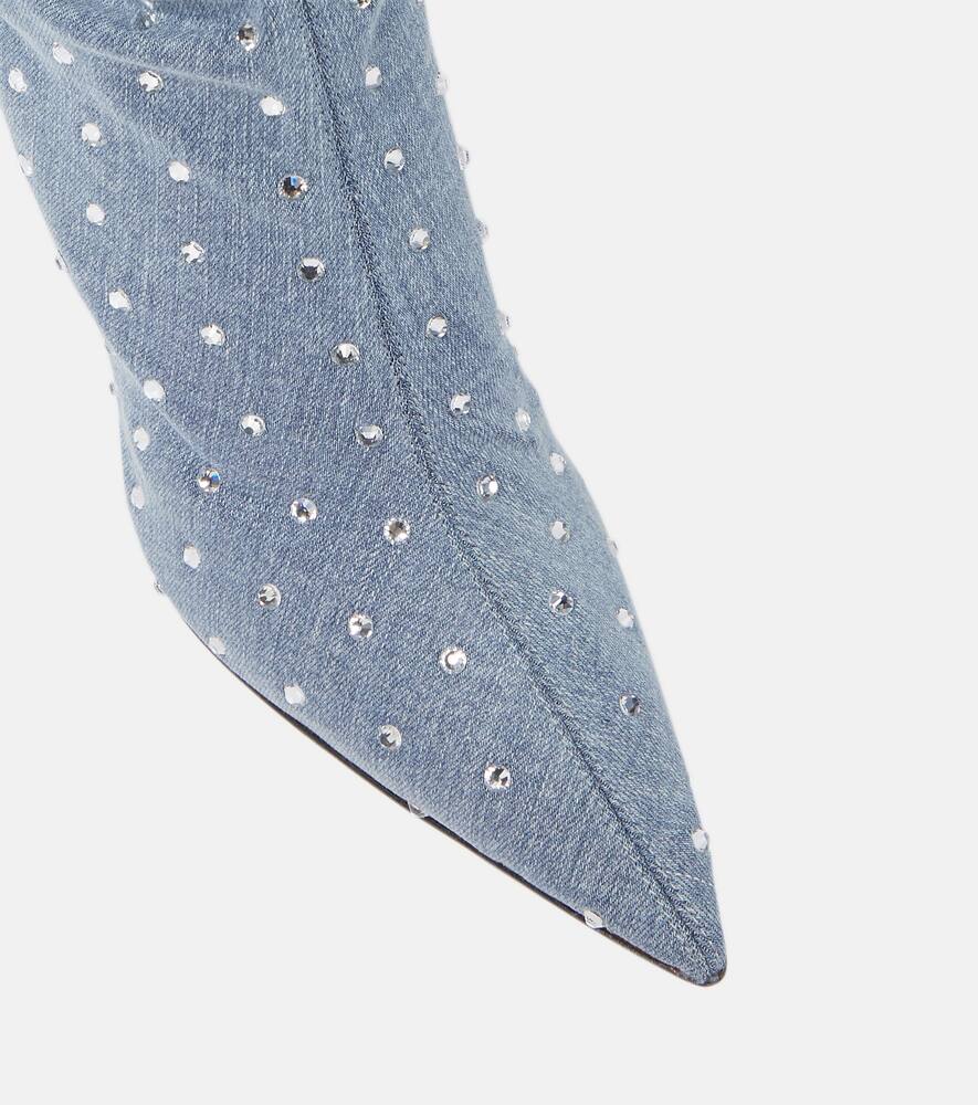Paris Texas Holly Mama denim over-the-knee boots