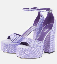 Paris Texas Holly Tatiana embellished leather platform sandals