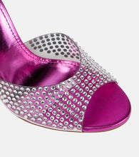 Paris Texas Holly embellished PVC mules