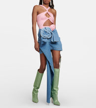 Paris Texas Holly embellished leather knee-high boots