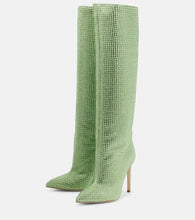 Paris Texas Holly embellished leather knee-high boots