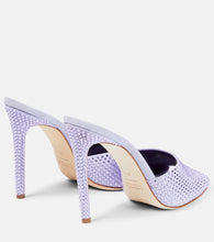 Paris Texas Holly embellished suede mules