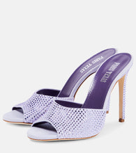 Paris Texas Holly embellished suede mules