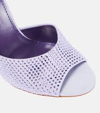 Paris Texas Holly embellished suede mules