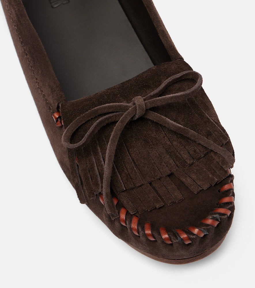 Paris Texas Indiana tasseled suede loafers