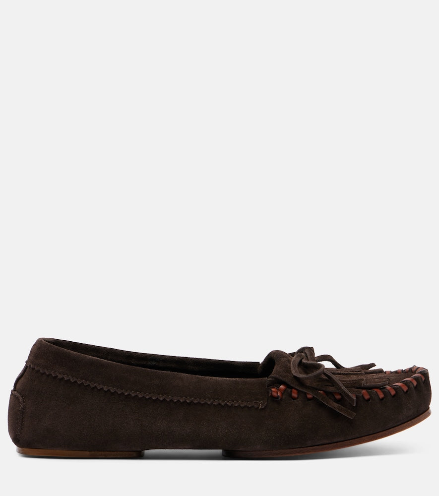 Paris Texas Indiana tasseled suede loafers