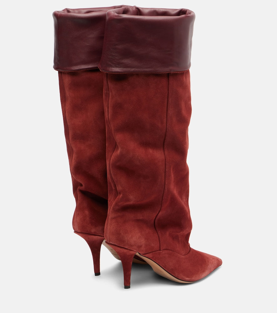 Paris Texas Ines 75 suede knee-high boots