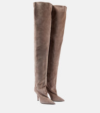 Paris Texas Ines suede over-the-knee boots