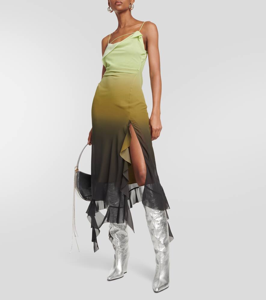 Paris Texas Jane metallic leather knee-high boots