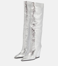 Paris Texas Jane metallic leather knee-high boots