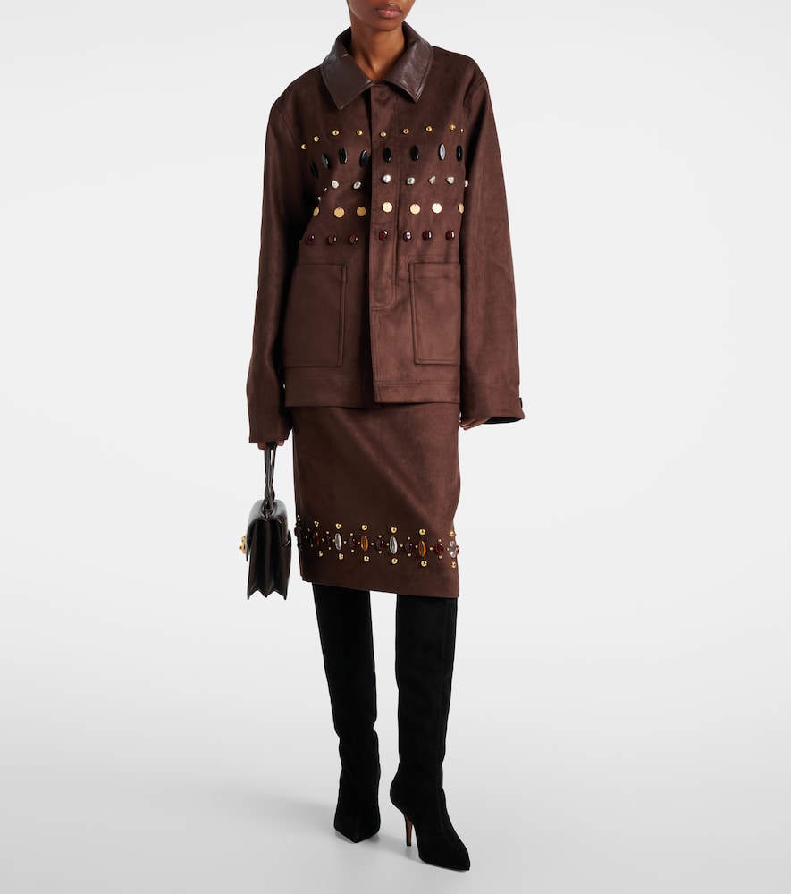 Paris Texas Jessica 75 suede knee-high boots