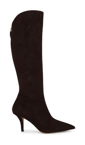Paris Texas Jessica Boot 75 in Chocolate | Ebano Heeled Boots for Women