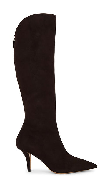 Paris Texas Jessica Boot 75 in Chocolate | Ebano Heeled Boots for Women