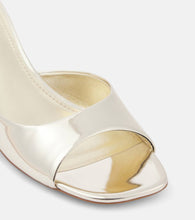 Paris Texas Lara 50 metallic leather mules