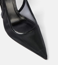 Paris Texas Lidia 105 mesh slingback pumps