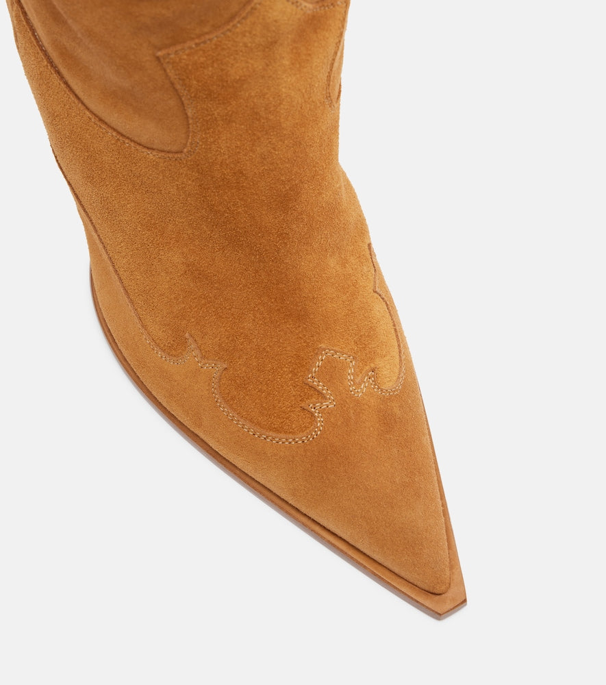 Paris Texas Lidia 105 suede cowboy boots