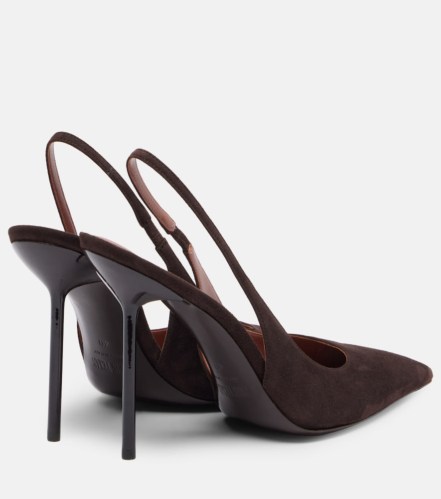 Paris Texas Lidia 105 suede slingback pumps