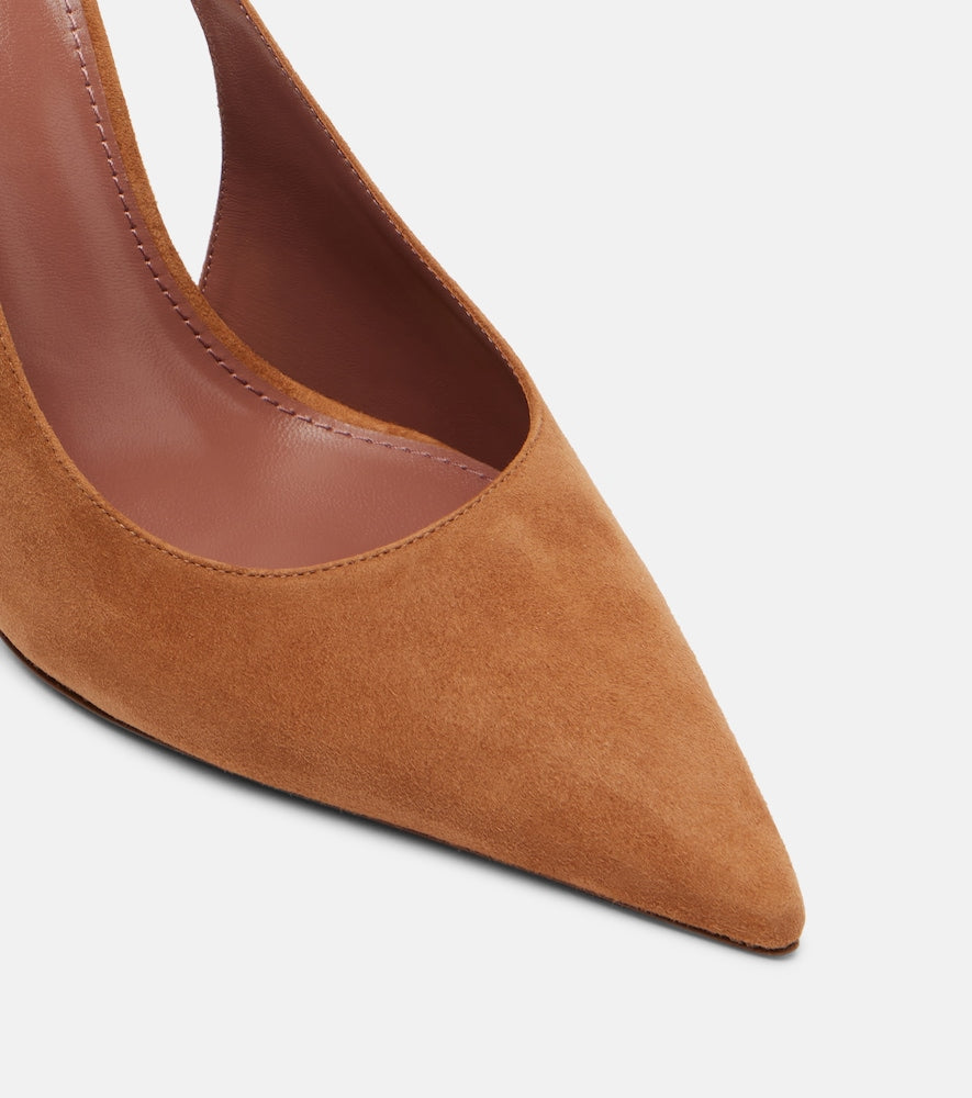 Paris Texas Lidia 105 suede slingback pumps