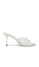 Paris Texas Lidia 70 Mule in White | White Open Toe Mules for Women