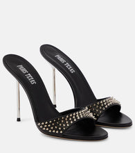 Paris Texas Lidia embellished leather mules