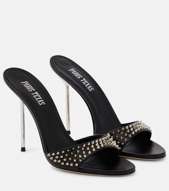 Paris Texas Lidia embellished leather mules