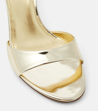 Paris Texas Lidia metallic leather mules