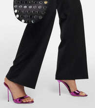 Paris Texas Lidia mirrored leather mules