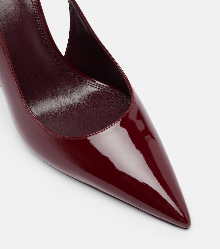 Paris Texas Lidia patent leather slingback pumps