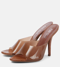 Paris Texas Lorena 100 PVC and leather mules