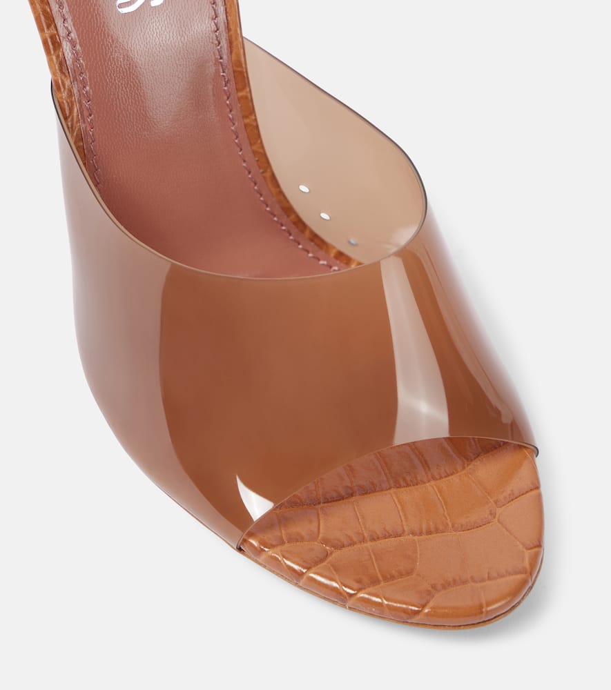 Paris Texas Lorena 100 PVC and leather mules