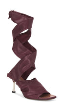 Paris Texas Lorena Lace Up 75 Sandal in Burgundy