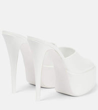 Paris Texas Marina patent leather platform mules