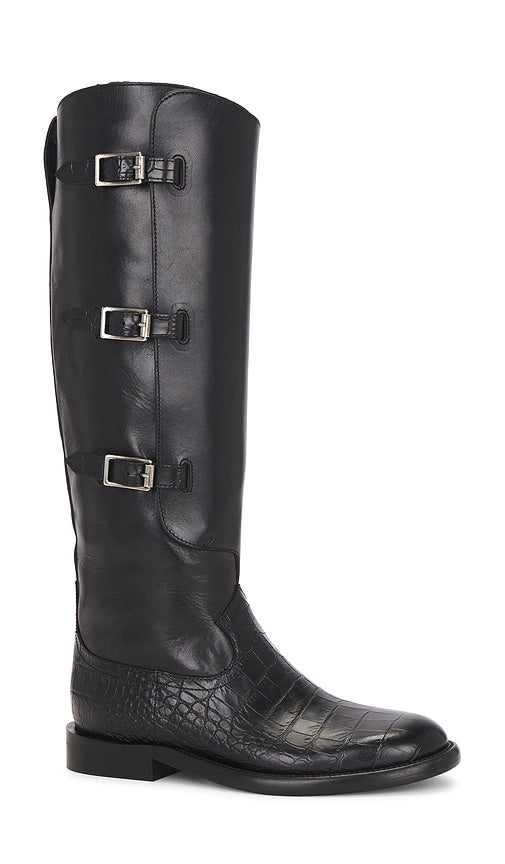 Paris Texas Montana Buckle Boot in Black