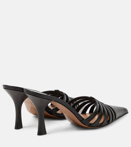 Paris Texas Nadia 85 cutout leather mules